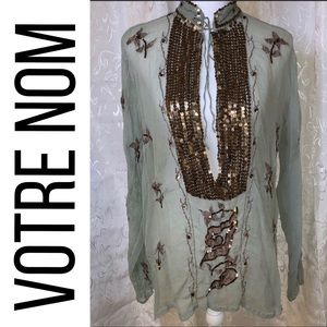 Votre Nom French Sequin Tunic